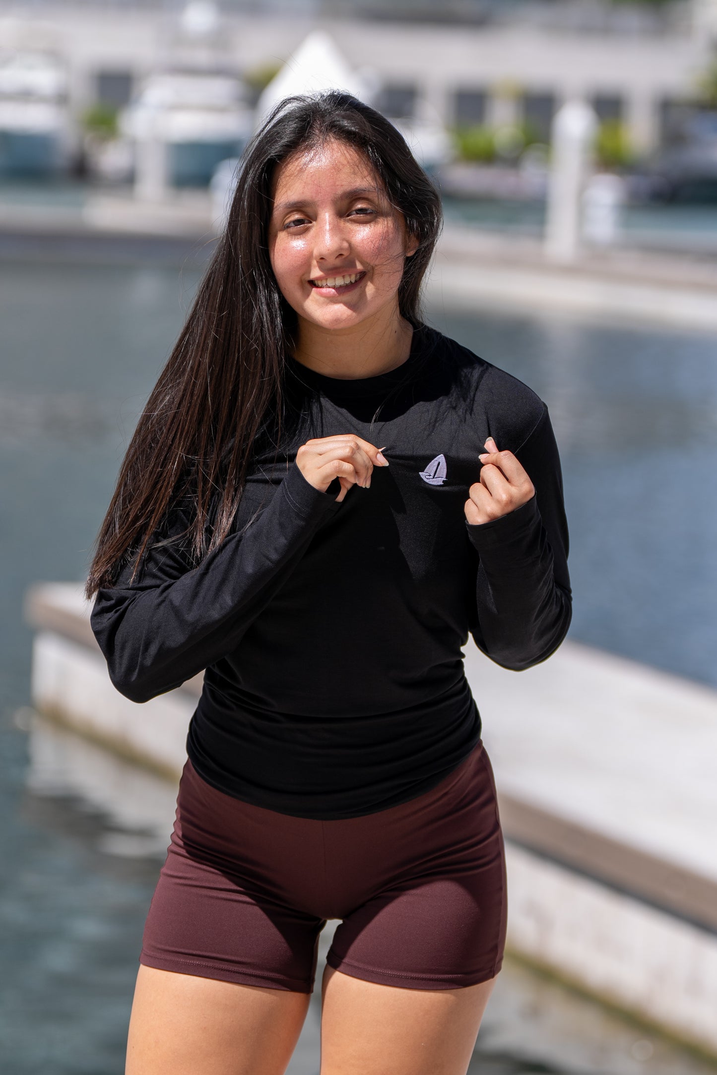 Ultra Soft T-Shirt Long Negro