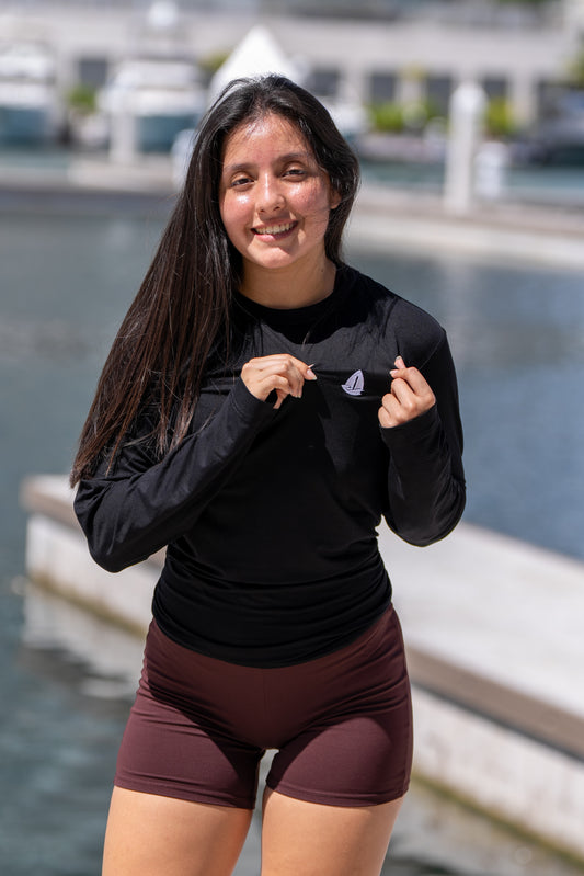 Ultra Soft T-Shirt Long Negro